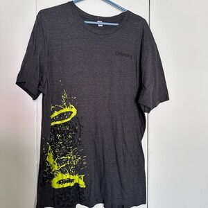 Bella Canvas Charcoal and Neon Green Dale Chihuly Crystal Bridges Exhibit Tee